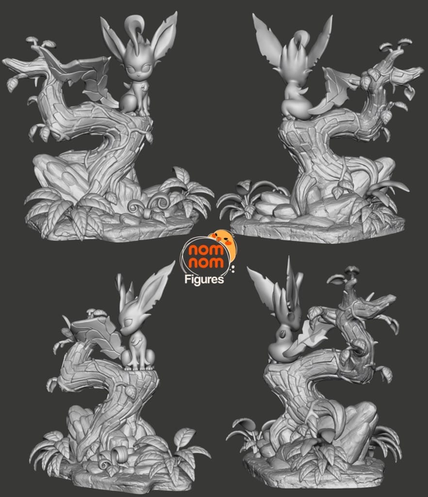 图片[2]-NomNom 精灵宝可梦 叶伊布-P站图纸收藏馆