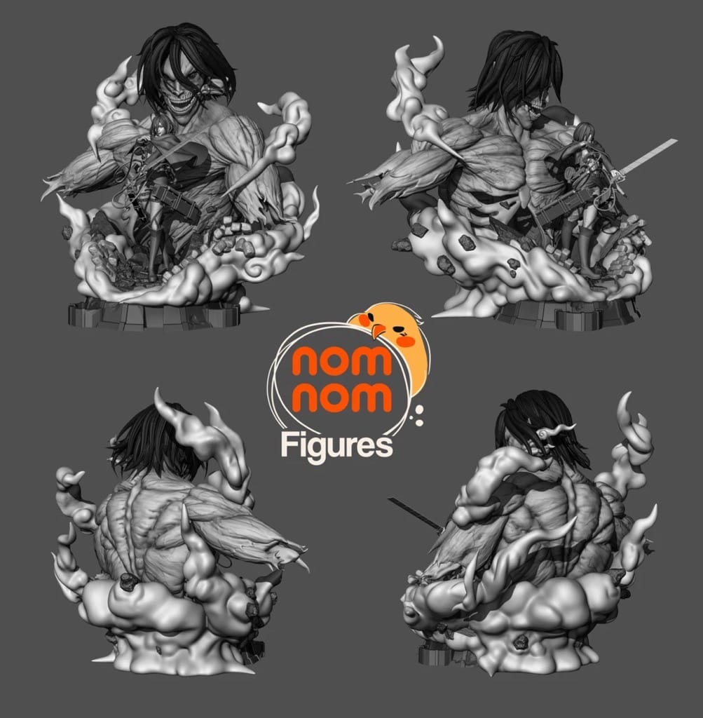 图片[2]-NomNom 艾伦·耶格和三笠·阿克曼-P站图纸收藏馆