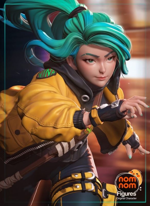 NomNom 滑板女孩-P站图纸收藏馆