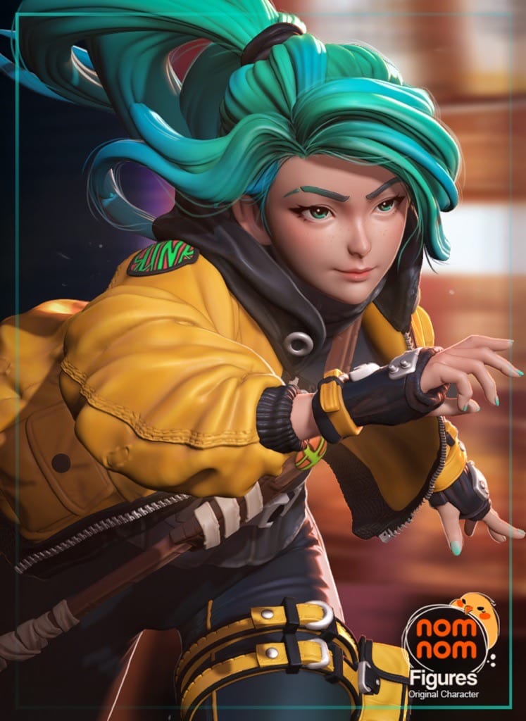 NomNom 滑板女孩-P站图纸收藏馆