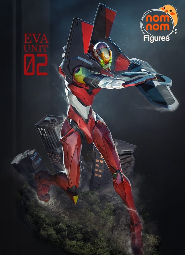 NomNom 新世纪福音战士 2号机-P站图纸收藏馆