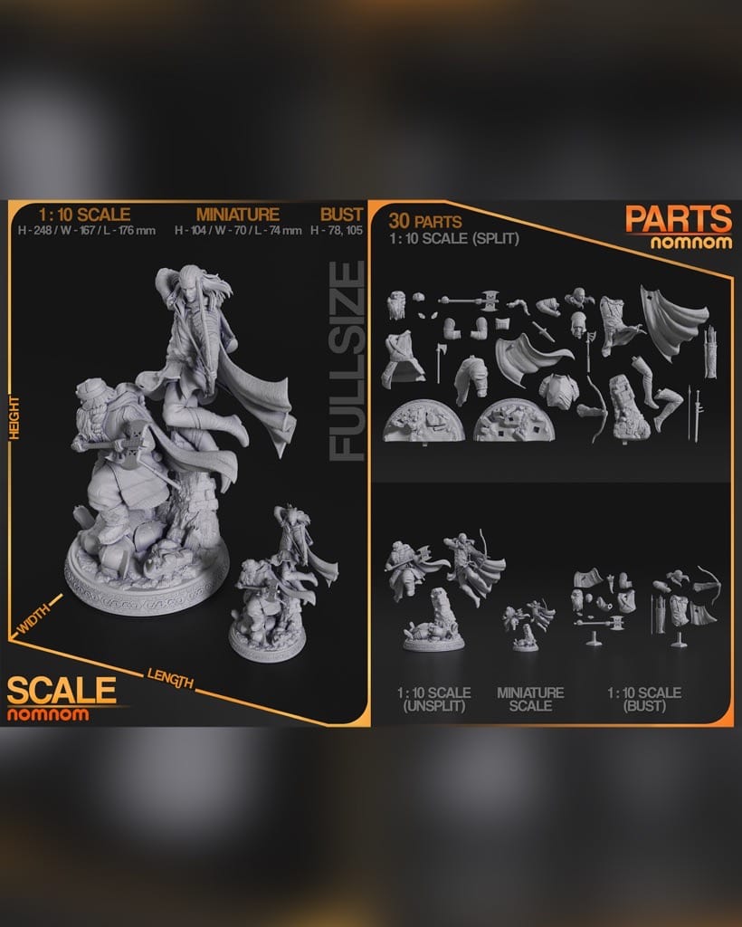 图片[2]-NomNom 魔戒 莱戈拉斯和吉姆利-P站图纸收藏馆