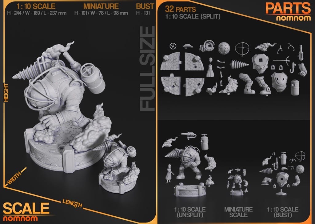 图片[2]-NomNom 生化奇兵 大老爹和小妹妹-P站图纸收藏馆