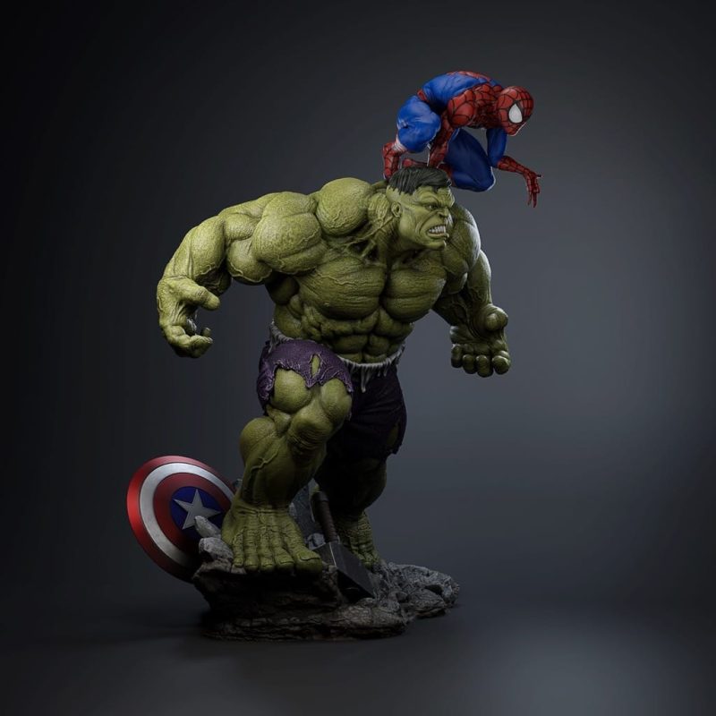 漫威 蜘蛛侠和绿巨人-P站图纸收藏馆