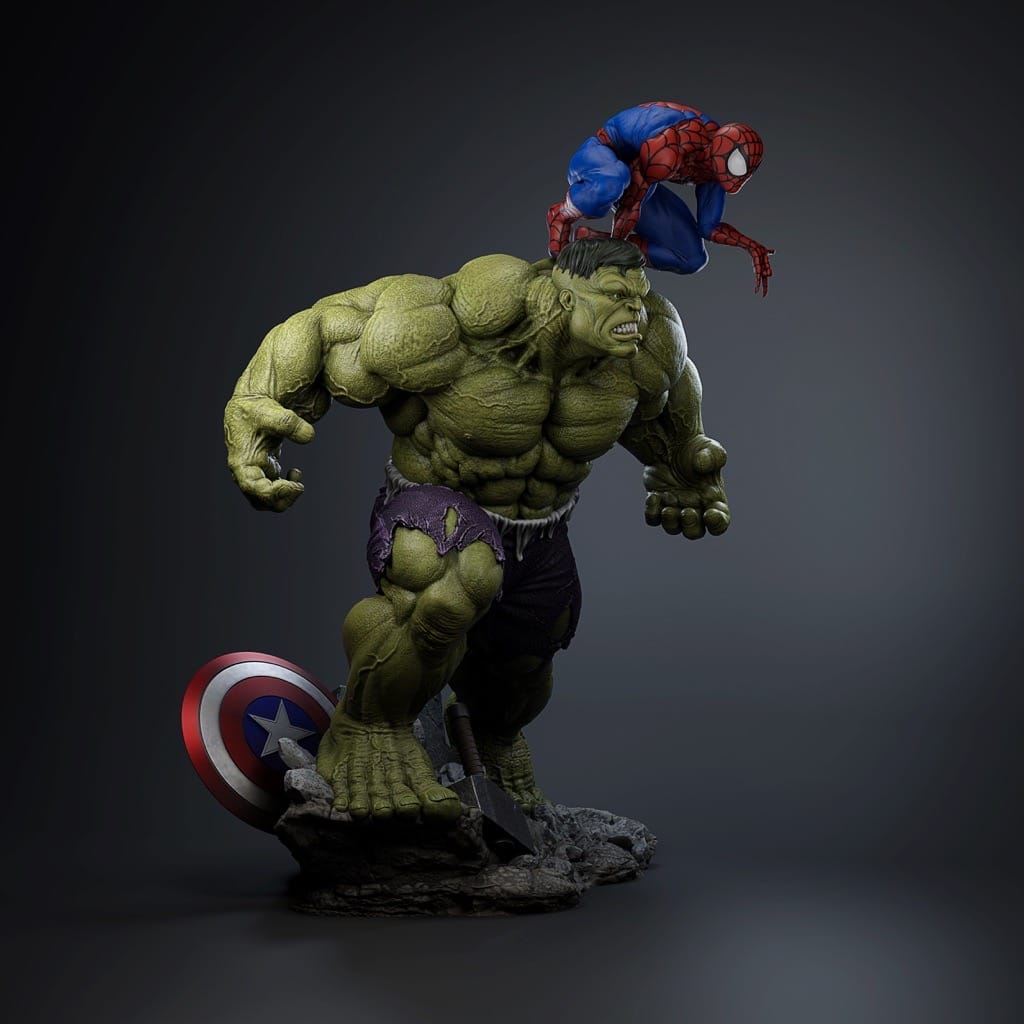 漫威 蜘蛛侠和绿巨人-P站图纸收藏馆