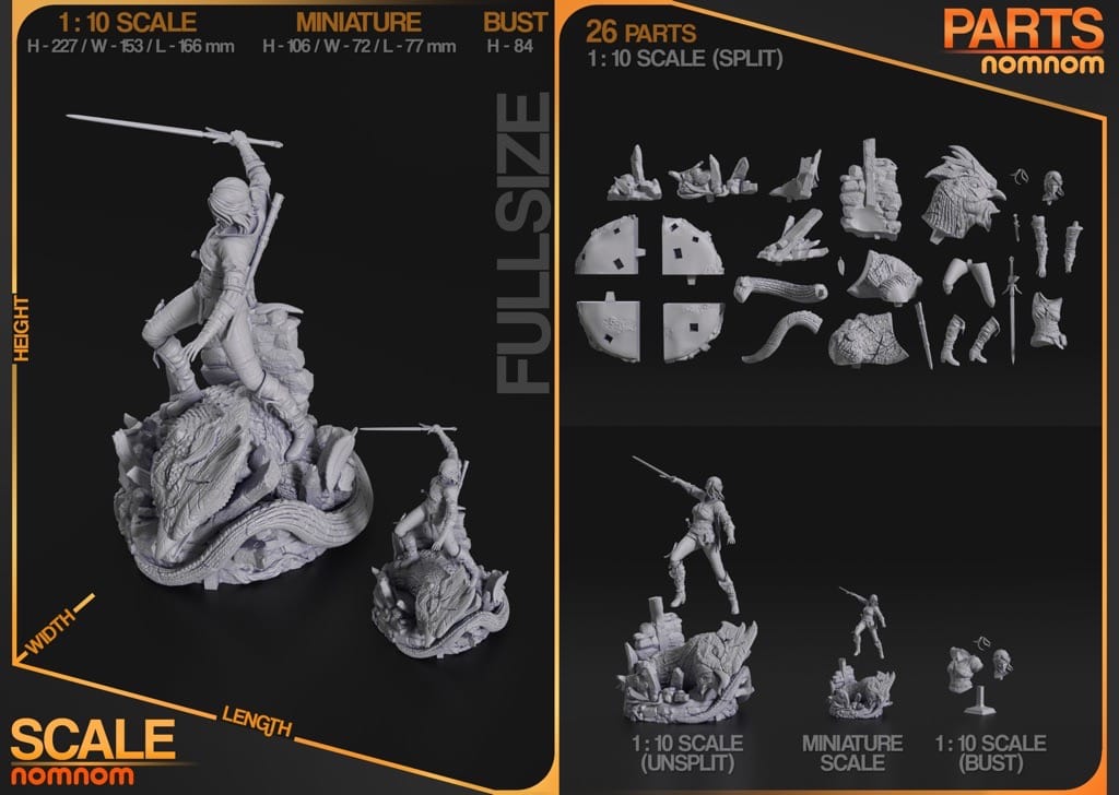 图片[2]-NomNom 猎魔人 希里-P站图纸收藏馆