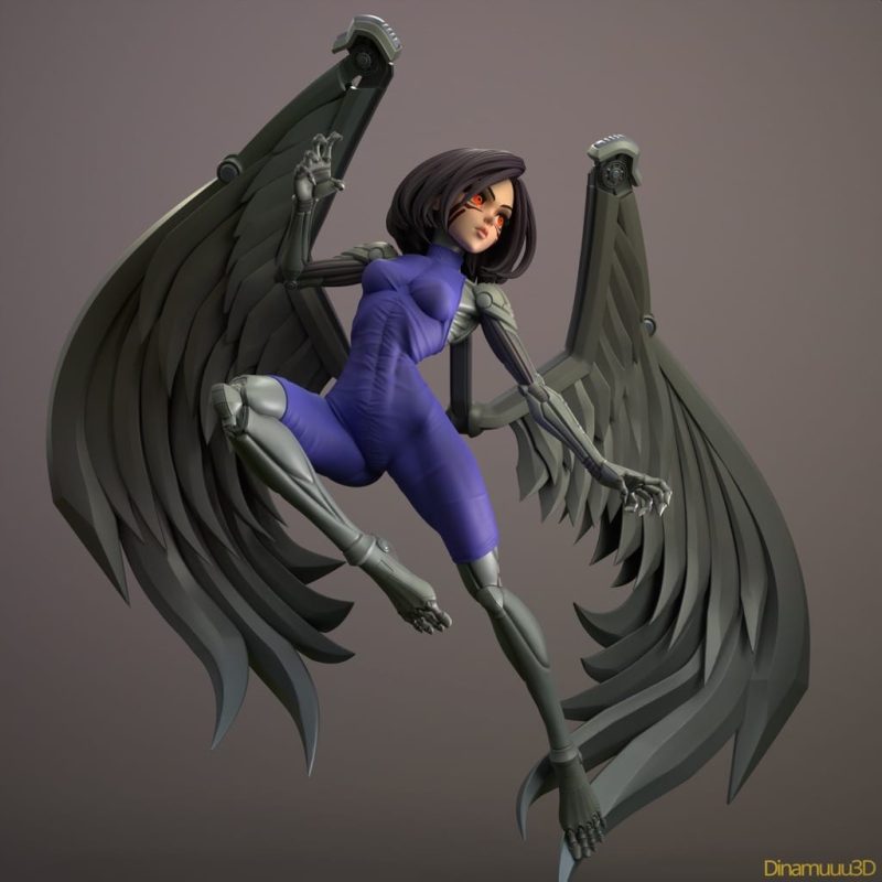 Dinamuuu 3D 战斗天使 阿丽塔-P站图纸收藏馆