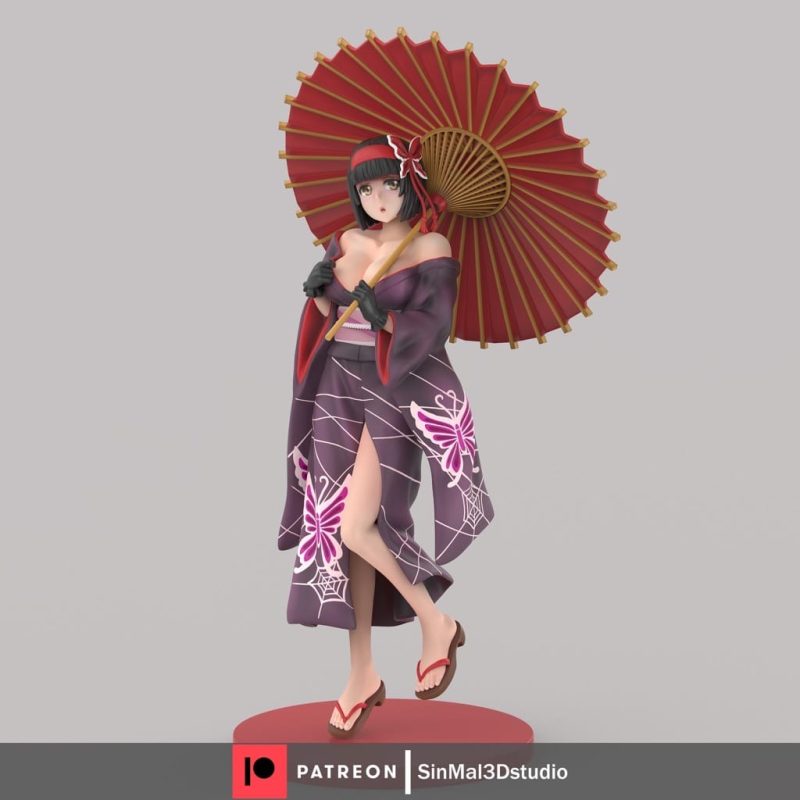 Sin3Dstudio 天灾黑蜘蛛 澪-P站图纸收藏馆