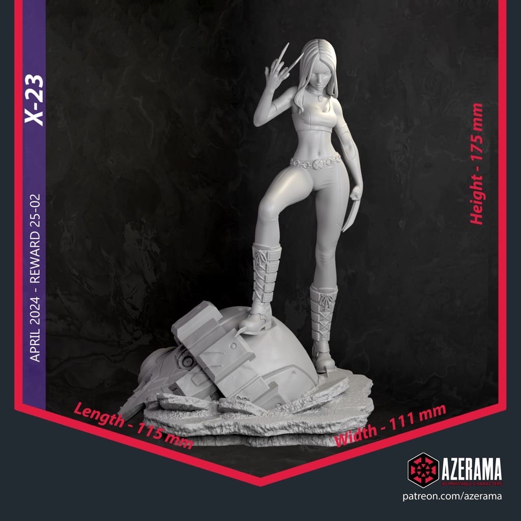 图片[3]-Azerama 漫威 克隆人X-23-P站图纸收藏馆