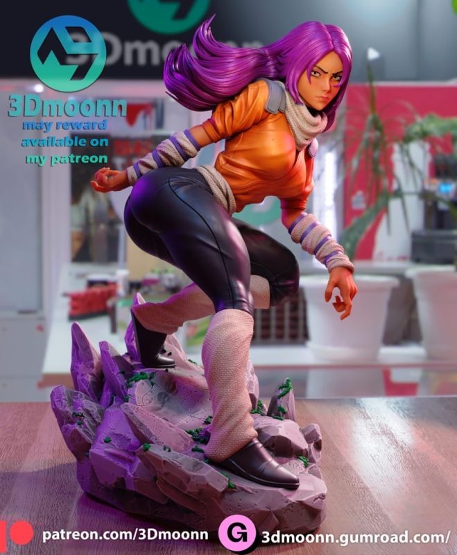 3Dmoonn 死神 四枫院夜一-P站图纸收藏馆