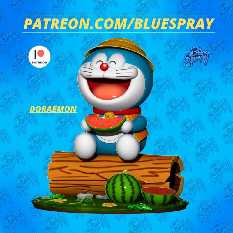 Blue Spray 多啦A梦-P站图纸收藏馆