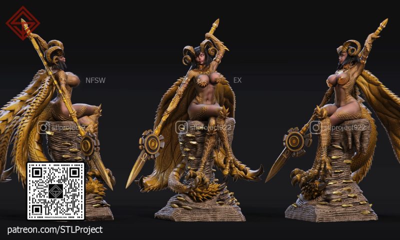 STL Project 绚辉龙女-P站图纸收藏馆