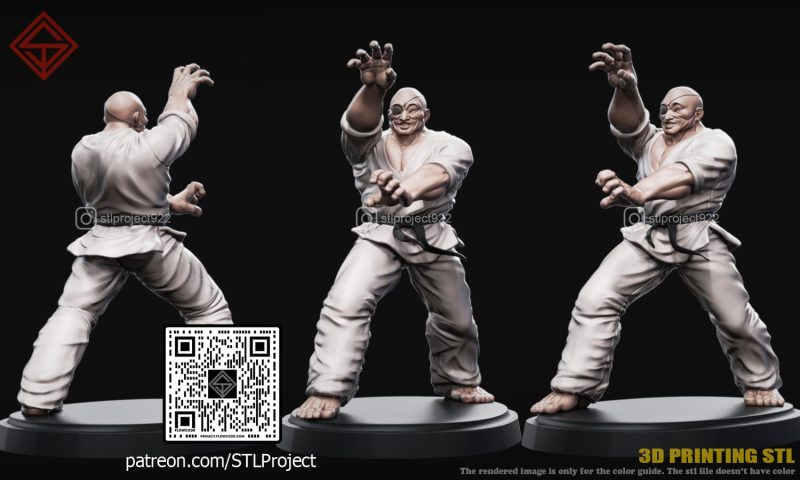 STL Project 刃牙 愚地独步-P站图纸收藏馆