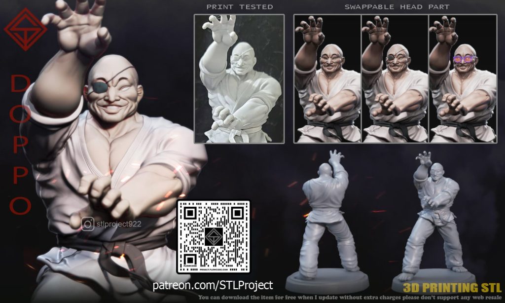 图片[2]-STL Project 刃牙 愚地独步-P站图纸收藏馆