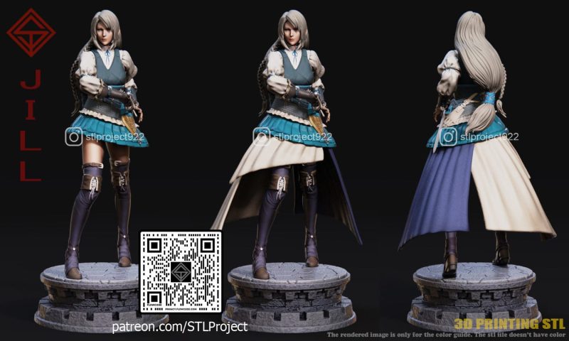 STL Project 最终幻想 吉尔·沃里克-P站图纸收藏馆