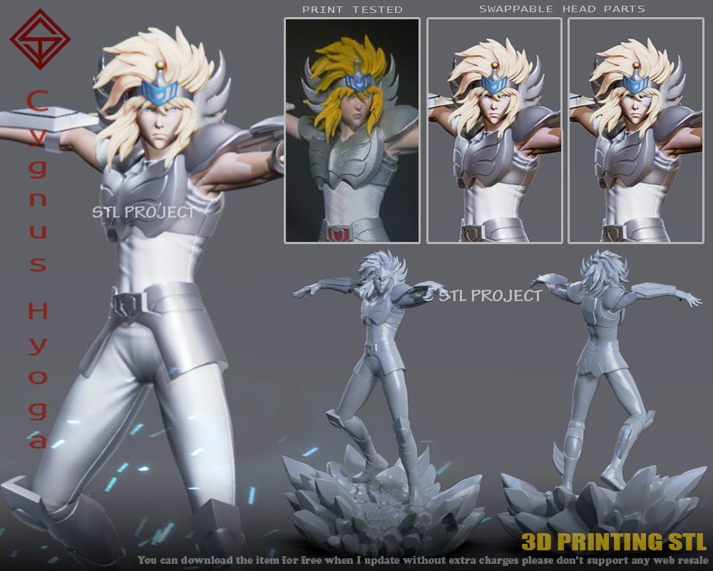 图片[2]-STL Project 圣斗士星矢 冰河-P站图纸收藏馆