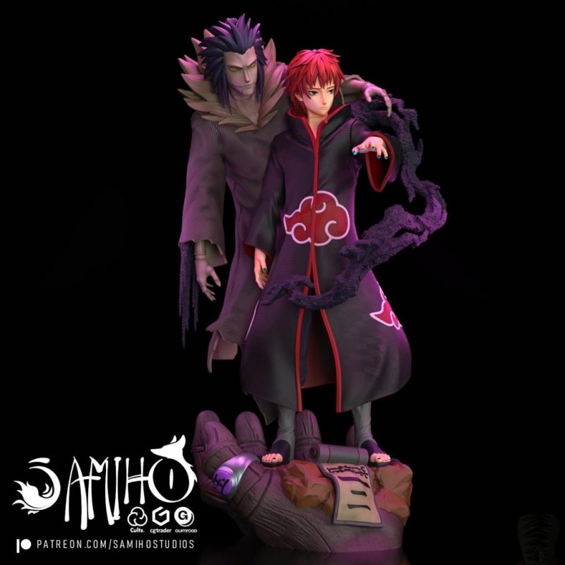 Samiho 火影忍者 赤砂之蝎-P站图纸收藏馆