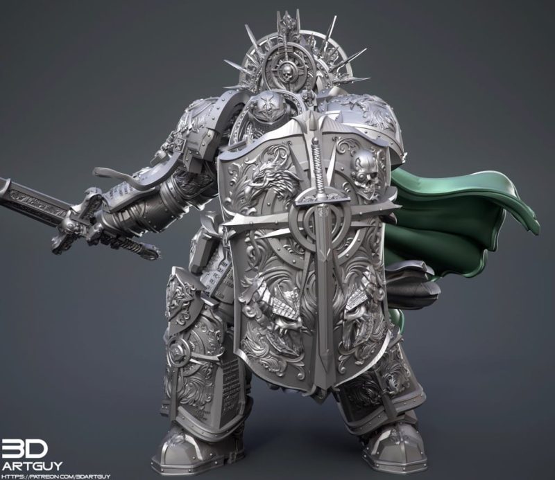 3DArtGuy 圣骑士-P站图纸收藏馆