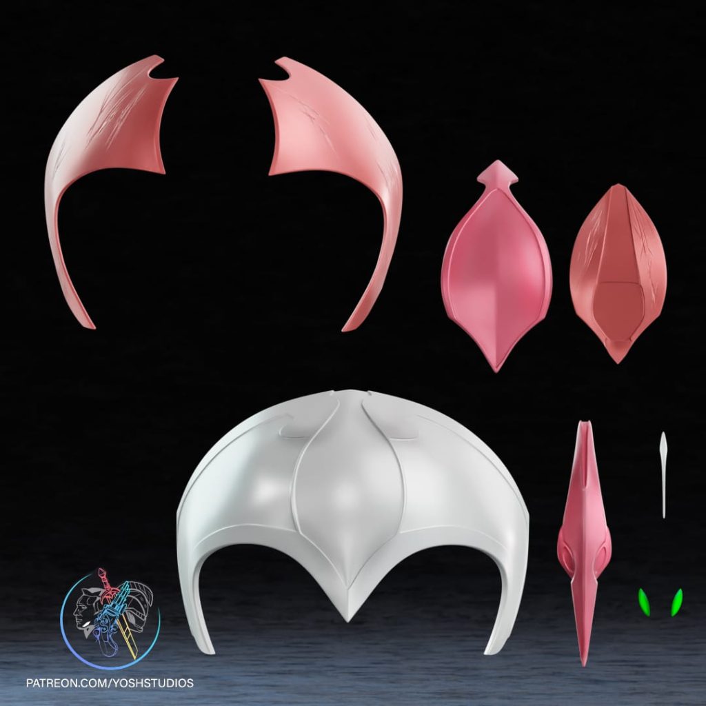 图片[2]-Yosh 战国粉色游侠头盔-P站图纸收藏馆