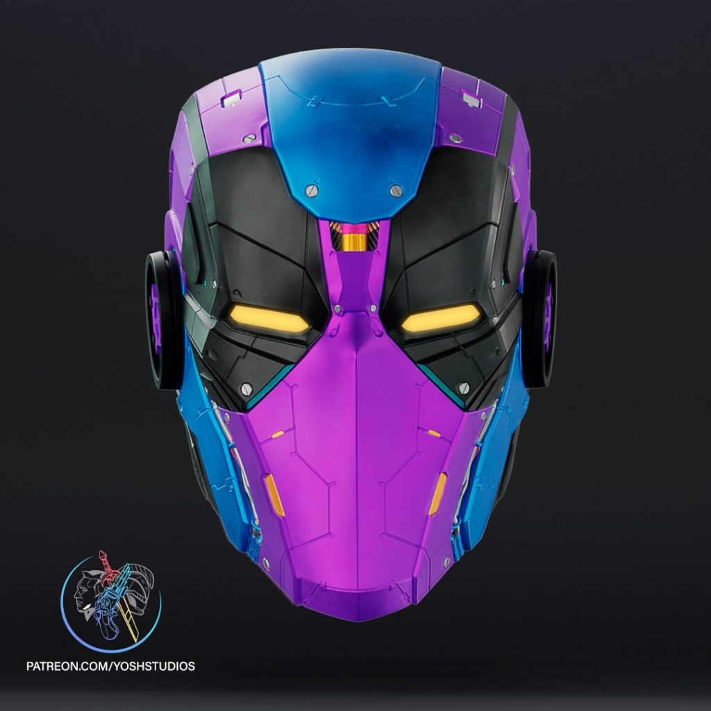 图片[2]-Yosh 赛博朋克死侍头盔-P站图纸收藏馆
