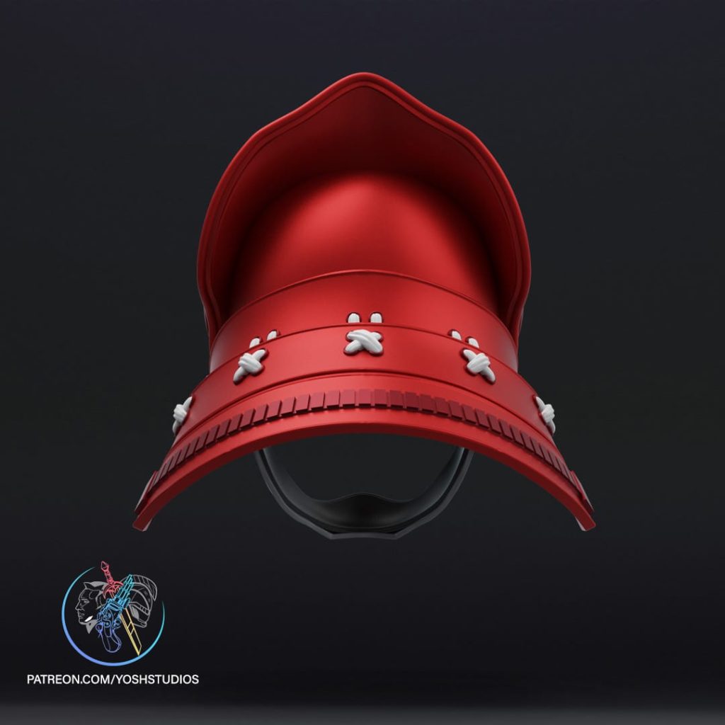 图片[3]-Yosh 战国红色游侠头盔-P站图纸收藏馆