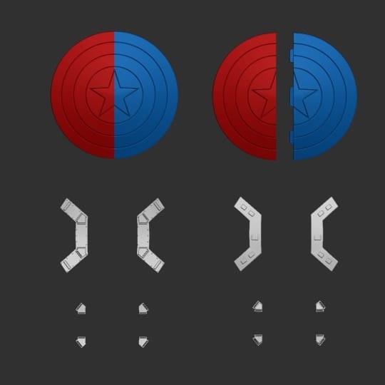 图片[4]-Yosh 美国队长盾牌-P站图纸收藏馆