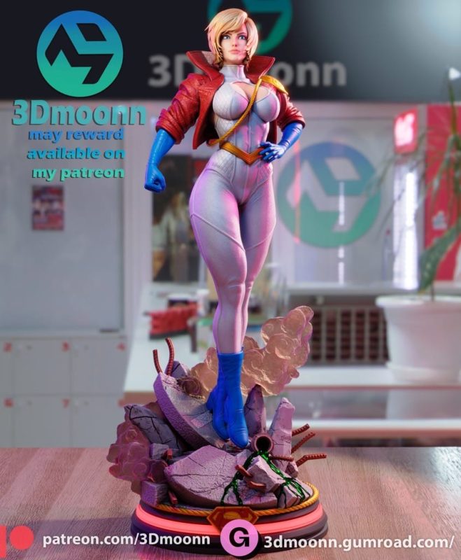 3Dmoonn DC漫画 神力女郎-P站图纸收藏馆