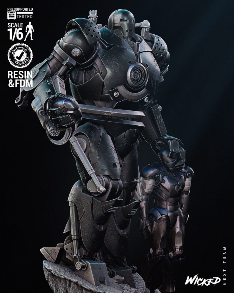 图片[2]-3DWicked 漫威 铁霸王和钢铁侠-P站图纸收藏馆