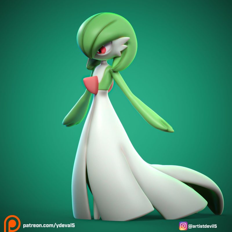 Ydeval 精灵宝可梦 沙奈朵-P站图纸收藏馆