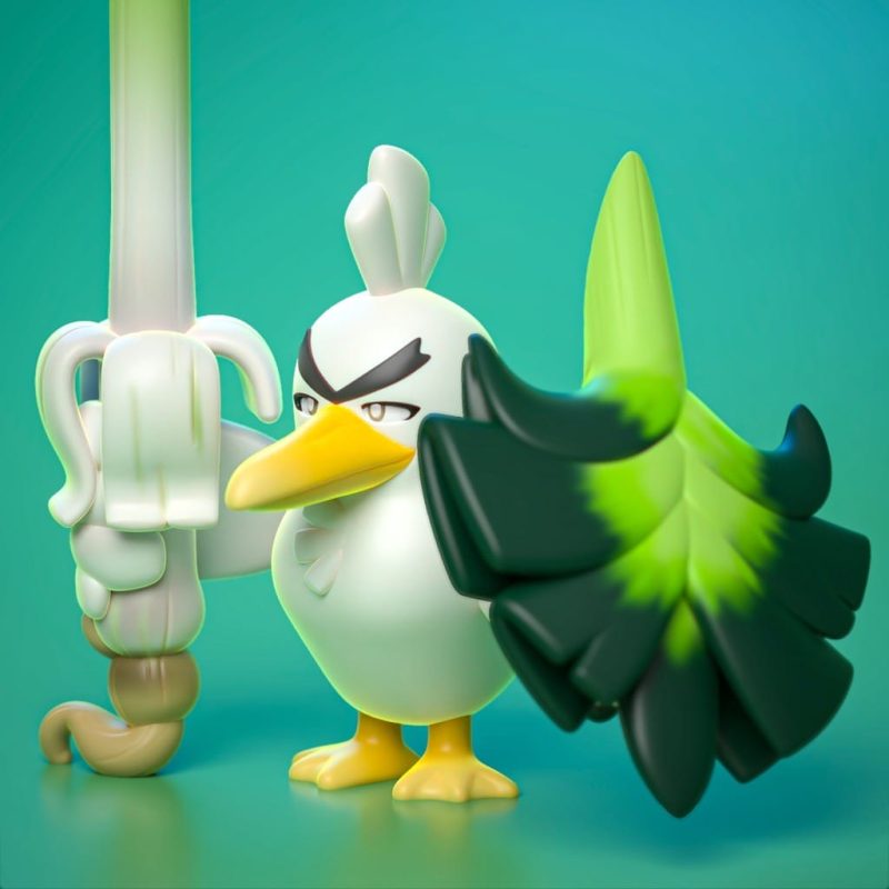 Ydeval 精灵宝可梦 葱游兵-P站图纸收藏馆