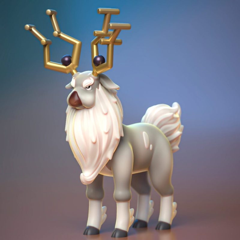 Ydeval 精灵宝可梦 诡角鹿-P站图纸收藏馆