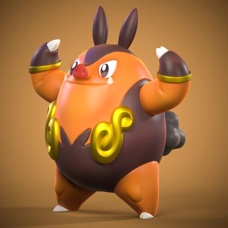 Ydeval 精灵宝可梦 炒炒猪-P站图纸收藏馆