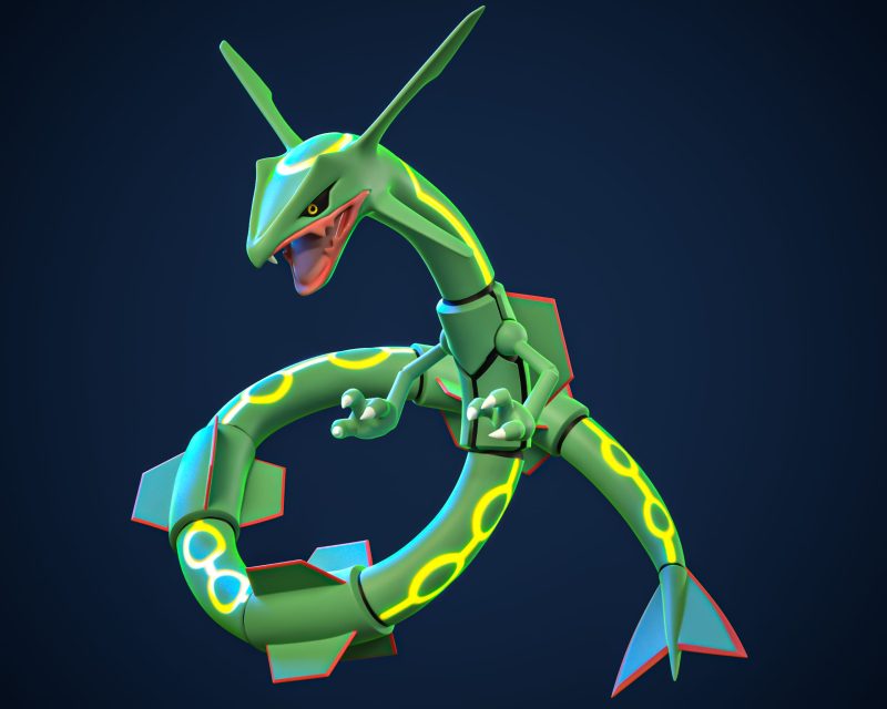 Ydeval 精灵宝可梦 烈空坐-P站图纸收藏馆