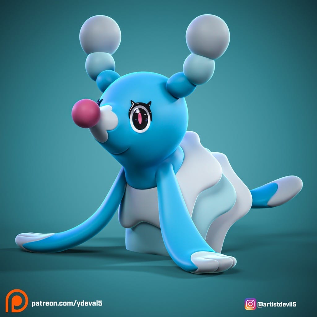 Ydeval 精灵宝可梦 花漾海狮-P站图纸收藏馆