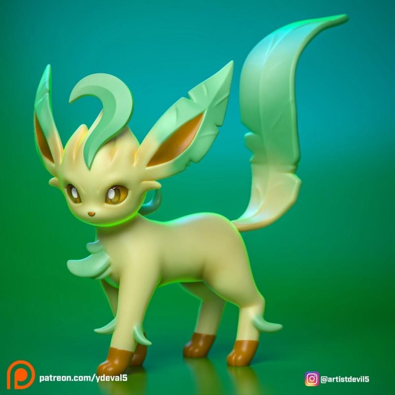 Ydeval 精灵宝可梦 叶伊布-P站图纸收藏馆