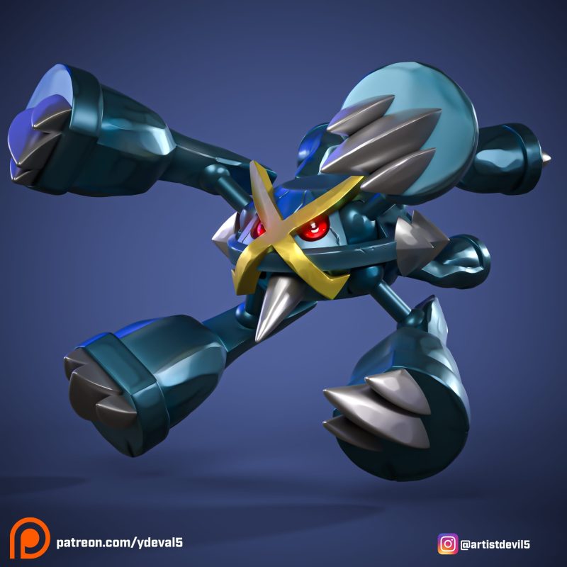 Ydeval 精灵宝可梦 巨金怪-P站图纸收藏馆