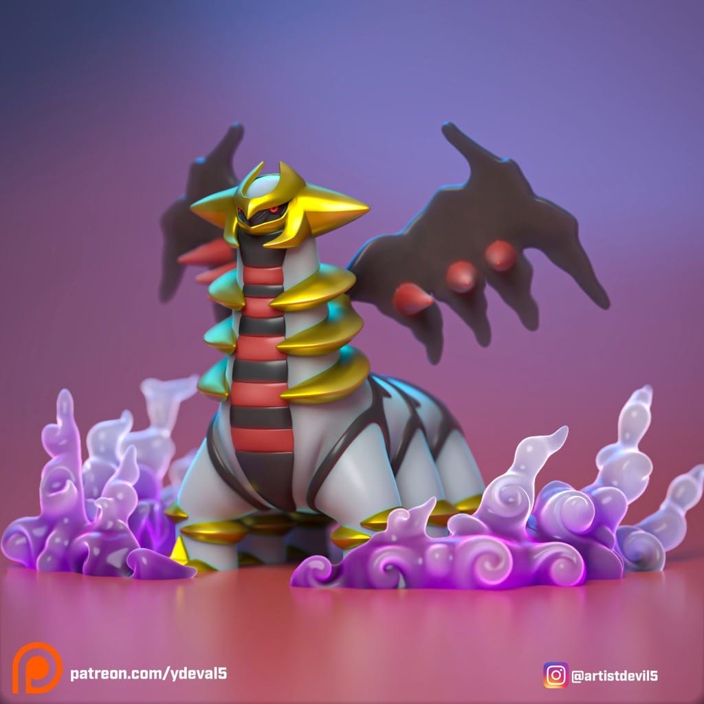 图片[1]-Ydeval 精灵宝可梦 骑拉帝纳-P站图纸收藏馆