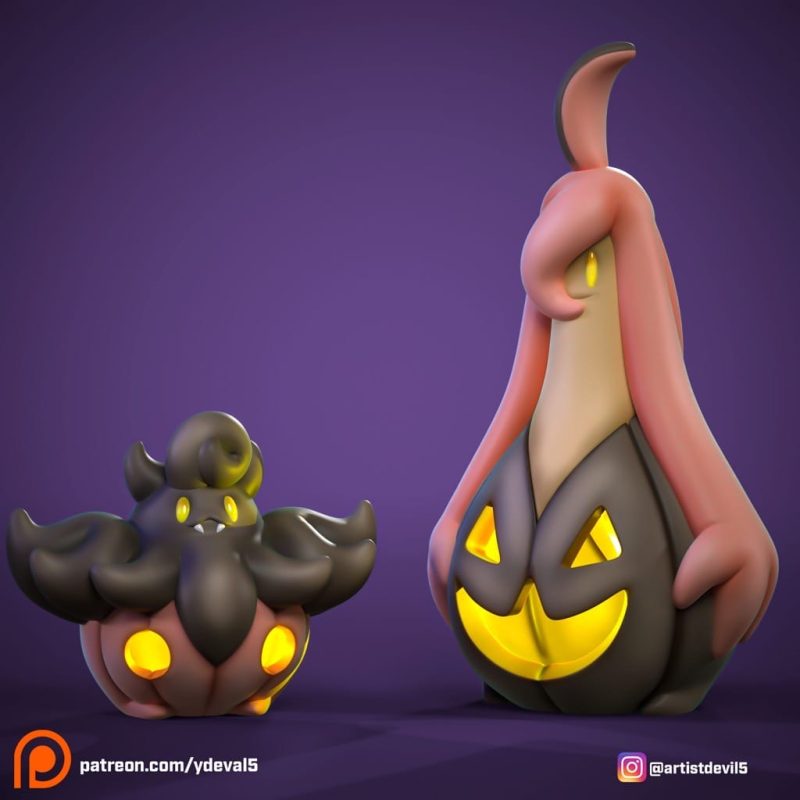 Ydeval 精灵宝可梦 南瓜怪人-P站图纸收藏馆