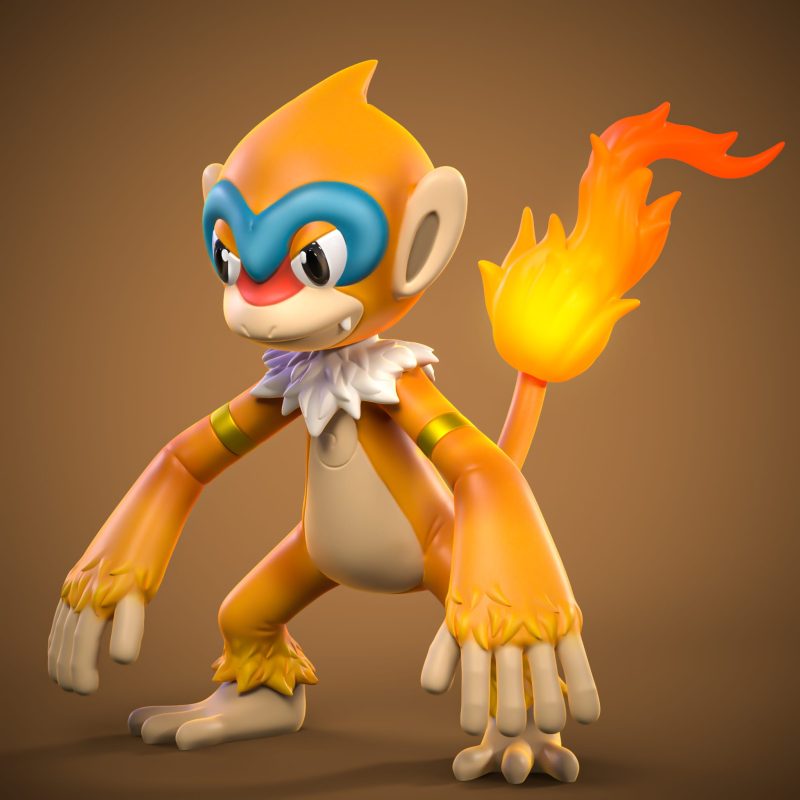 Ydeval 精灵宝可梦 猛火猴-P站图纸收藏馆