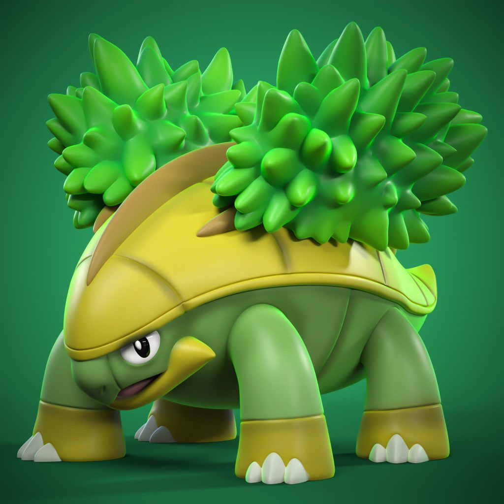 Ydeval 精灵宝可梦 树林龟-P站图纸收藏馆