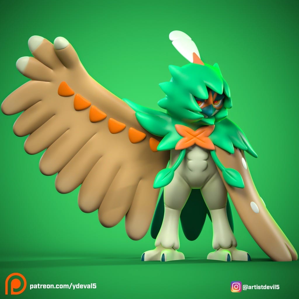 Ydeval 精灵宝可梦 狙射树枭-P站图纸收藏馆