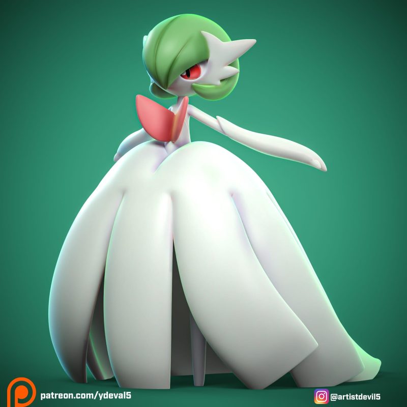 Ydeval 精灵宝可梦 沙奈朵-P站图纸收藏馆