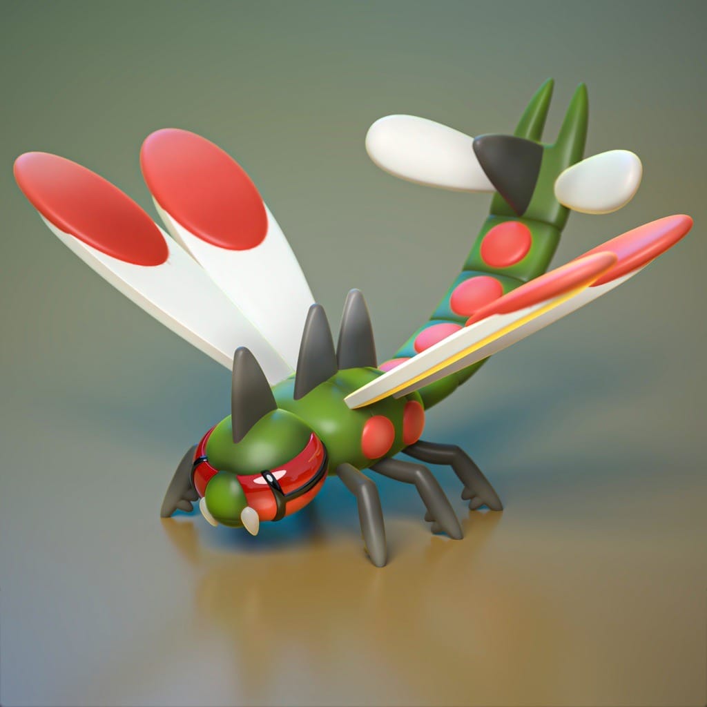 Ydeval 精灵宝可梦 远古巨蜓-P站图纸收藏馆