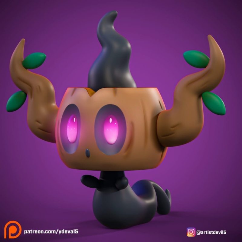 Ydeval 精灵宝可梦 小木灵-P站图纸收藏馆