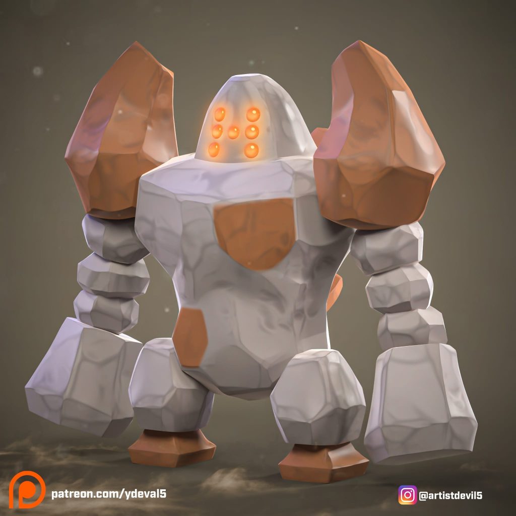 图片[1]-Ydeval 精灵宝可梦 雷吉洛克-P站图纸收藏馆