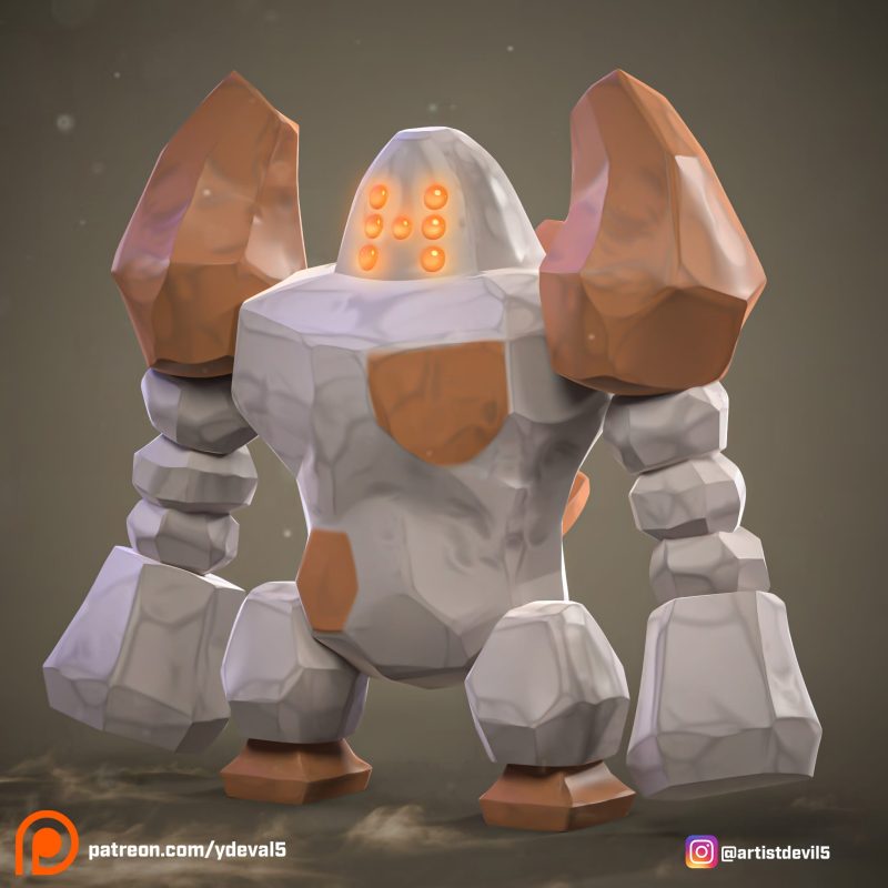 Ydeval 精灵宝可梦 雷吉洛克-P站图纸收藏馆