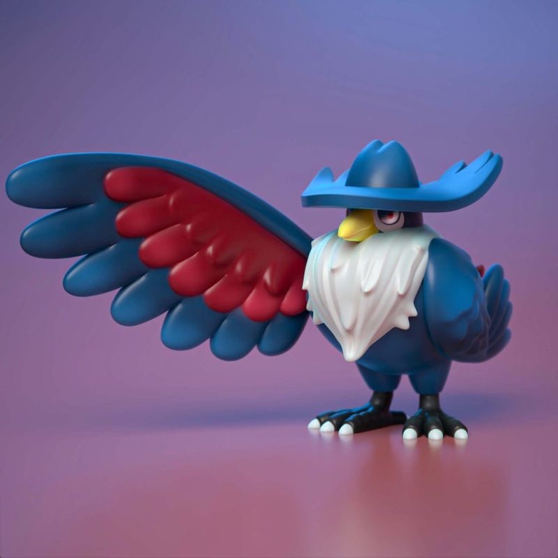 Ydeval 精灵宝可梦 乌鸦头头-P站图纸收藏馆