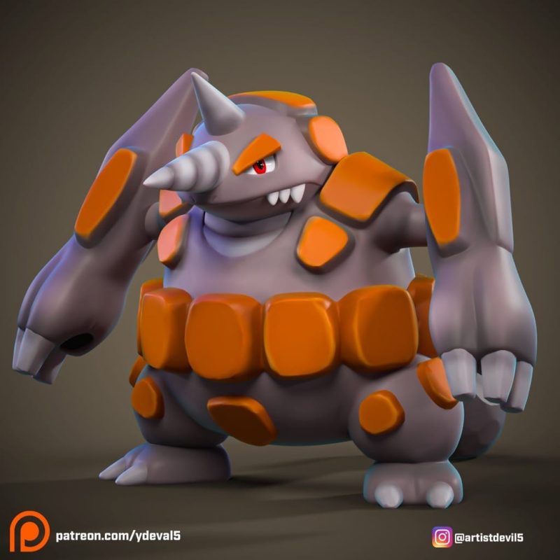 Ydeval 精灵宝可梦 超甲狂犀-P站图纸收藏馆