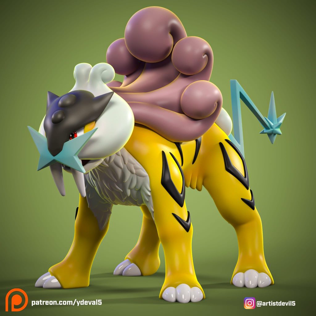 图片[1]-Ydeval 精灵宝可梦 雷公-P站图纸收藏馆