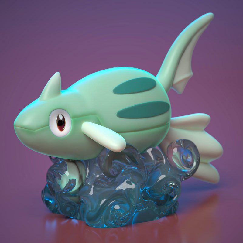 Ydeval 精灵宝可梦 铁炮鱼-P站图纸收藏馆